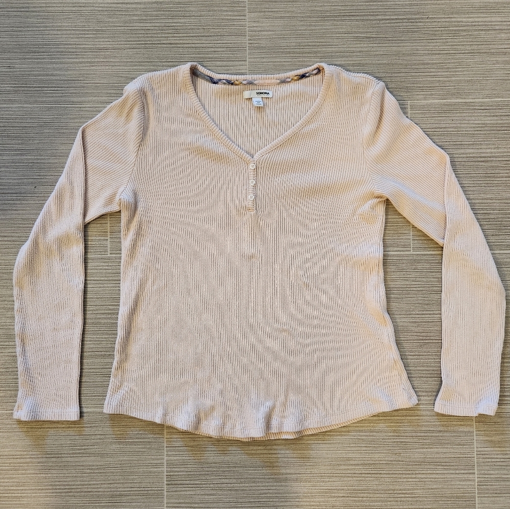 sanoma ribbed long sleeved shirt
